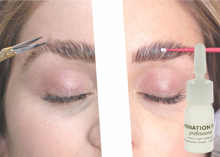 Brow lifting instructions - step 10